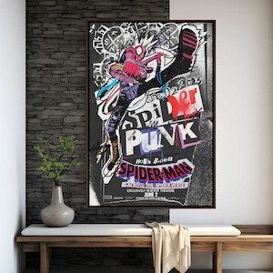 Spider Man Across the Spider Verse Movie Poster | High Quality Print | Movie Art | Wall Decor | Film Fan Collectibles | Gift Poster