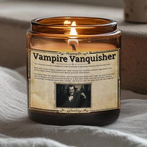 Bougie Parfumée Vampire Vanquisher, Bougies D&#39;automne, Ambiance Halloween, Art Vampire, Cadeaux Dracula, Bougies D&#39;automne, Parfums D&#39;automne, Nosferatu