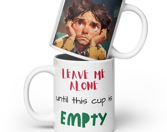 Lustige Büro Tasse - Lass mich in Ruhe, müde Person Geschenk