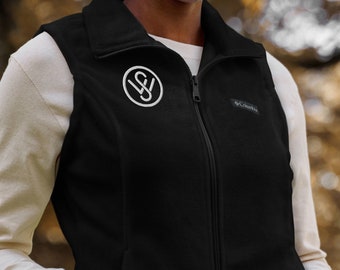 Women’s Spaghetti Western Embroidered Columbia fleece vest