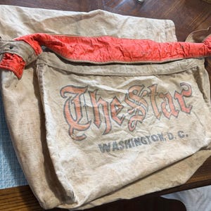 Vintage Canvas Newspaper Delivery Bag - Etsy