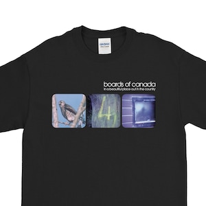 Boards of Canada Tシャツ In a Beautiful Place Out in the Country Tシャツ ヴィンテージ バンド商品 レトロスタイル ユニセックス アンビエント 送料無料 US