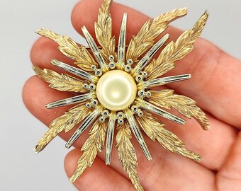 Broche Vintage Dorée Marcel Boucher - Occasion, Bon état