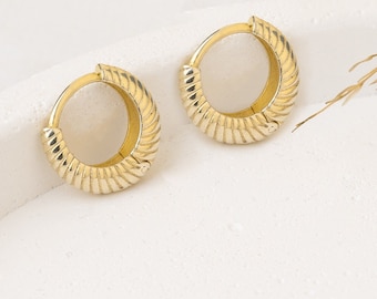 Small Helix Hoops | Tiny Silver Huggies | Ear Jacket Earrings | Christmas Giftful | Gold Huggy Stacking