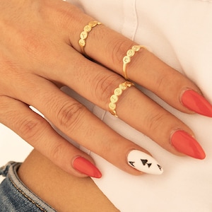 Dainty Name Ring | Custom Word Ring | Stackable Name Rings | Dainty Initial Ring | Custom Gold Initial Ring | Silver Name Ring | Midi Ring