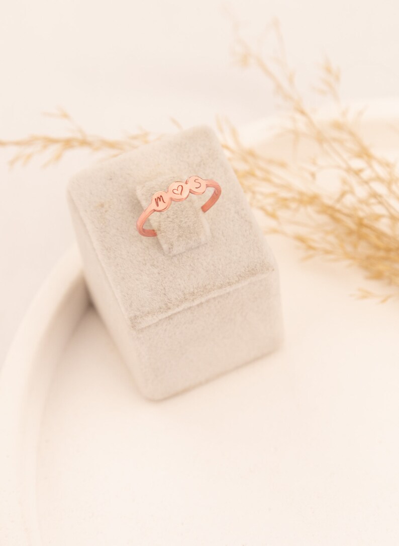 children name ring custom initial ring custom name ring custom word ring dainty initial ring dainty name ring dainty word ring initial jewelry initial ring letter ring name jewelry Gold custom ring stackable name ring