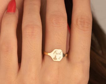 Middle Finger Ring | Edgy Swear Jewelry