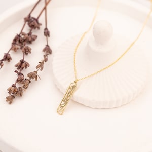 Custom Egyptian Cartouche Necklace | Personalized Hieroglyphic Name Necklace 925 Sterling Silver | Ancient Egypt Symbol Jewelry, Unique Gift