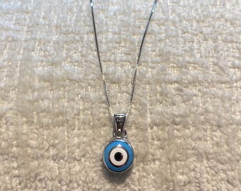 Evil Eye Halskette, Schutz Halskette, Geschenk für Sie, Türkisches Auge Schmuck, Frühling 2024, Nazar Blue Eye Schmuck