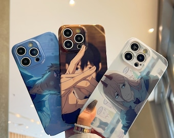 Cute Anime Cartoon Phone Case for iPhone 15 14 13 12 11 Pro Max Mini XR XS 7 8 Plus Samsung S21 S22 S23 S24 Ultra A54 Google Pixel 7 8 Pro