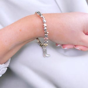 Country Cowgirl Boot Handmade Bracelet | Silver, Rose Gold & Gold | Gift For Her | Costal Cowgirl | Country Music | Handmade | Valentines