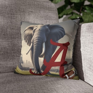BAMA- Pillow cover| BAMA pillow | Roll Tide | College Football Pillow | Dorm Decor | Home Decor | Alabama Crimson Tide | Graduation Gift