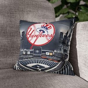 NY Yankees Baseball Kissenbezug, Sportdekor, Baseball Geschenk, Yankees-Dekor, Geschenk für Baseballfan, Baseballkissen, MLB, Wohnheimdekor, Mancave