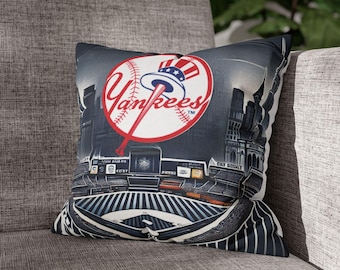 NY Yankees Baseball Pillowcase, Sports Decor, Baseball Gift, Yankees Decor, Gift for Baseball Fan, Baseball Pillow, MLB, Dorm Decor, Mancave