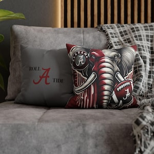 BAMA- Pillow cover| BAMA pillow | Roll Tide | College Football Pillow | Dorm Decor | Home Decor | Alabama Crimson Tide | Graduation Gift