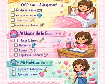 Rutina diaria niñas