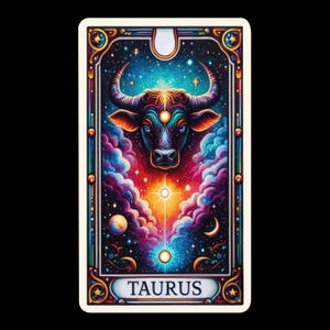 12 Zodiac Tarot Cards Bundle - Zodiac Tarot PNG, Sublimation, Instant Download, Tarot Cards PNG, Zodiac Tarot Clipart, Oracle Card image 7