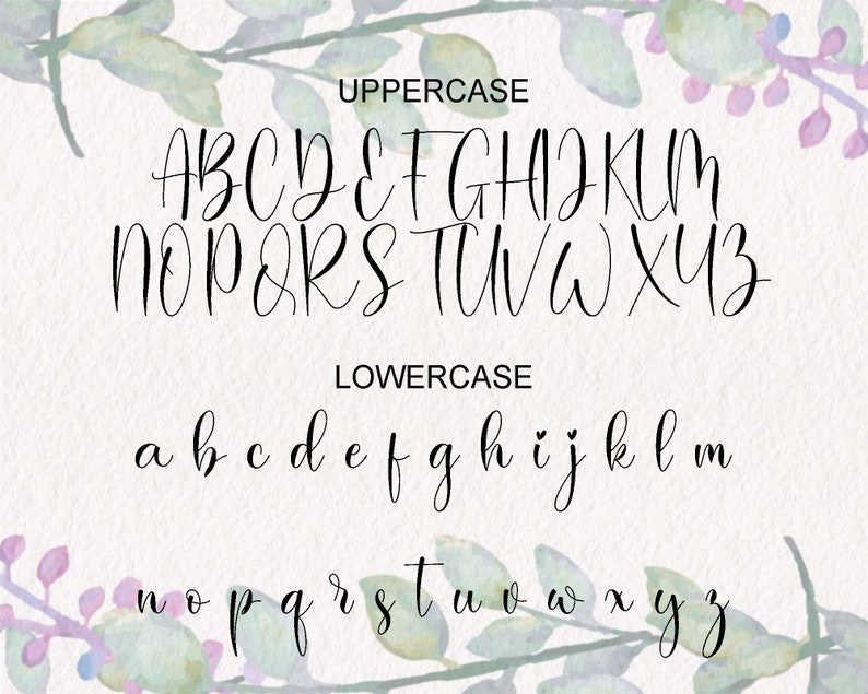 Annie Script Font, Calligraphy Font, Heart Font, Font With Tails ...