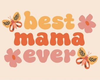 Boho Retro Font - Groovy Font, Modern Font, Hippie Font, 70s Font, Cricut Fonts, Procreate Fonts, Fonts for Cricut, Bubbly Font