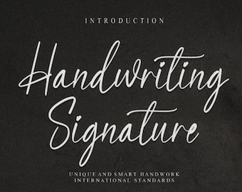 Handwritten Signature Calligraphy Font, Wedding Font, Cursive font, Calligraphy Letters, Cursive Script Font, Cricut font, Silhouette,