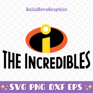 The Incredibles LOGO - SVG PNG Layered - Eps, Dxf