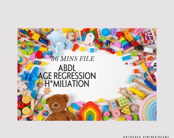 ABDL Age Regression Humiliation Hypnosis - Agere, Daddy Dom, Mommy Domme, ABDL Punishment, Femdom, MP3 AUDIO File