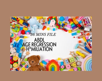 ABDL Age Regression Humiliation Hypnosis - Agere, Daddy Dom, Mommy Domme, ABDL Punishment, Femdom, MP4 VIDEO File