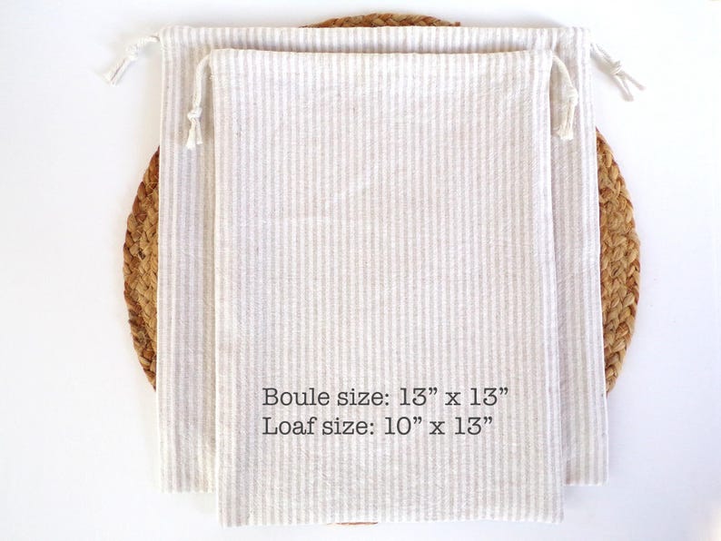 Linen Cotton Blend Bread Bag, Reusable Bread Sack - Etsy