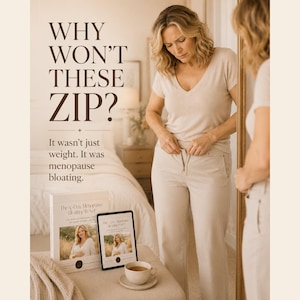 Menopause Bloating Reset Plan, 5 Day Menopause Belly Guide, Printable Digestive Support Workbook for Women 45+