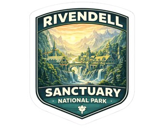 Rivendell Sanctuary National Park sticker | lord of the rings inspired