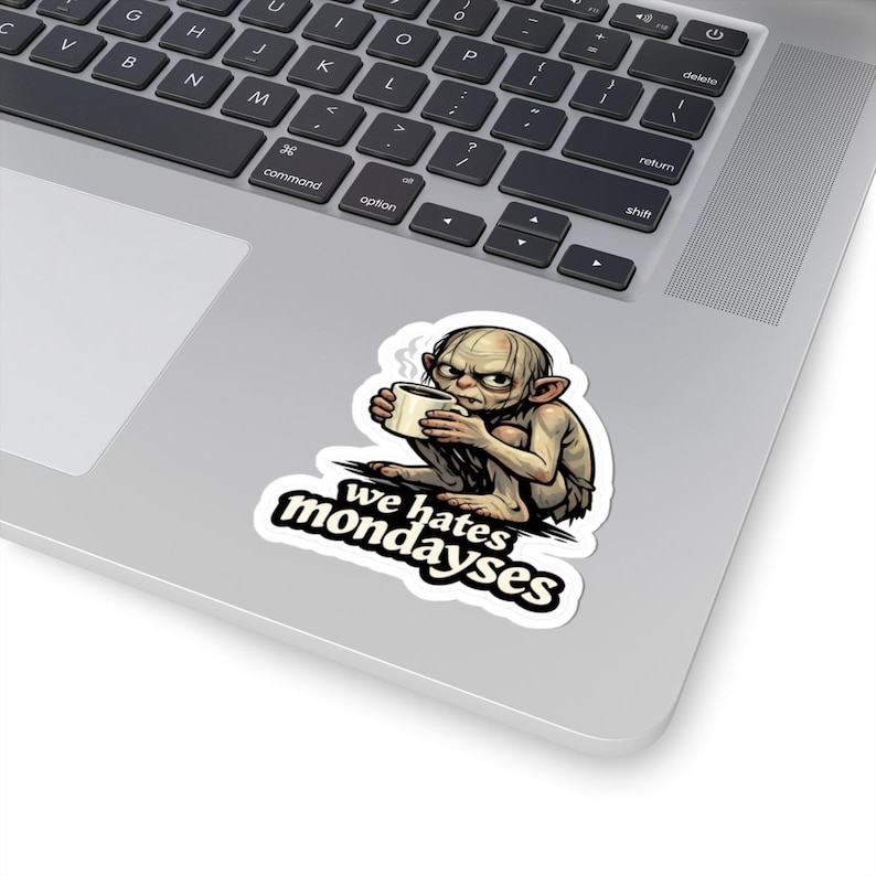 Pegatina "Odiamos los lunes" / Gollum Coffee ESDLA - Inspirado imagen 2