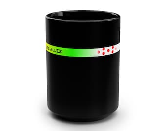 Tour de France Mug: Allez Bicycle Race, Cyclist Coffee Cup (15oz)