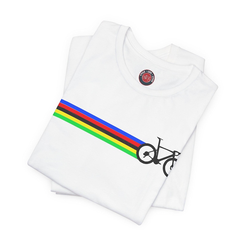 Cycling World Champion Tee: Vintage Bike Lifestyle Shirt image 3