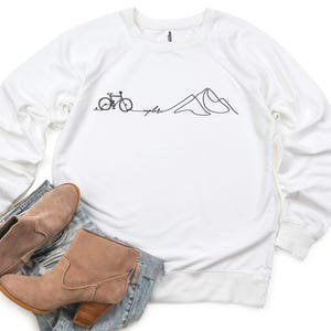 Bicycle Sweatshirt, Cozy Cycling sweater, Warm Bicycle Hoodie, Cycling Motivation, Gift for Cyclist, Gift for Biker