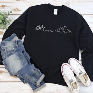Explore Sweatshirt, Cozy Cycling Hoodie, Warm Bicycle Sweater, Cycling Motivation, Gift for Cyclist, Gift for Biker