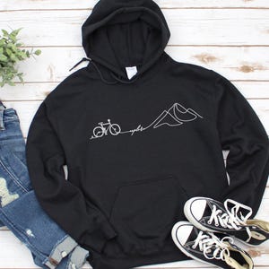 Explore Hoodie, Cozy Cycling Hoodie, Warm Bicycle Sweatshirt, Cycling Motivation, Gift for Cyclist, Gift for Biker, Outdoors, Unisex Hoodie