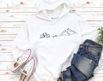 Ontdek witte fietshoodie: uniseks bikercadeau