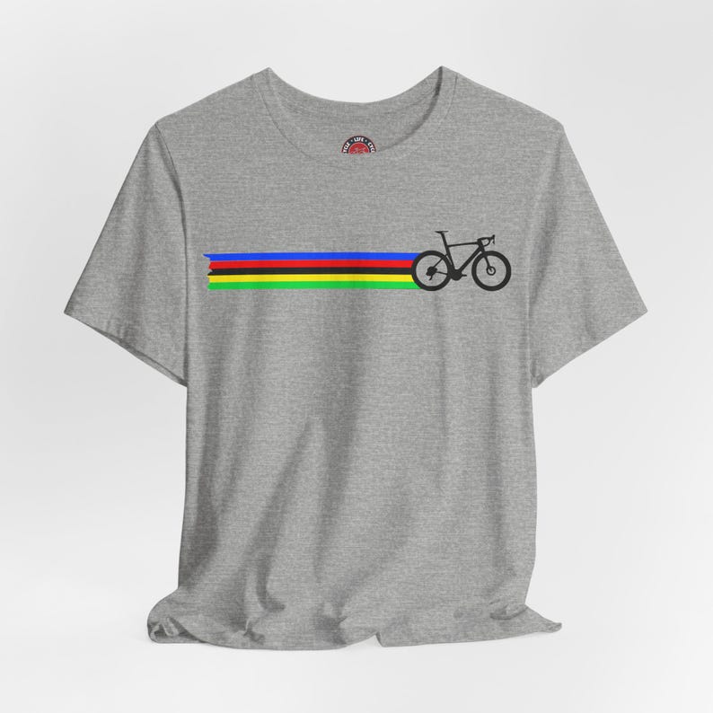 Cycling World Champion Tee: Vintage Bike Lifestyle Shirt image 5