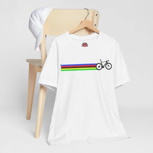 Cycling World Champion Tee: Vintage Bike Lifestyle Shirt image 2