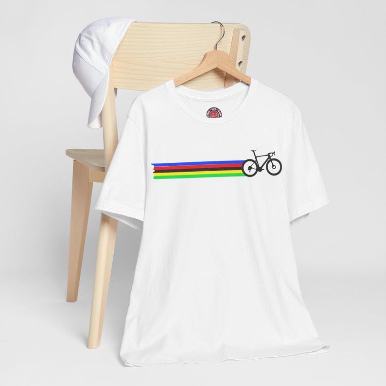 Cycling World Champion Tee: Vintage Bike Lifestyle Shirt image 2