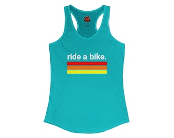 Canotta Ride a Bike Racerback / Next Level 1533 Ideal Racerback / Canotta da ciclismo / Canotta da donna Bike Lifestyle