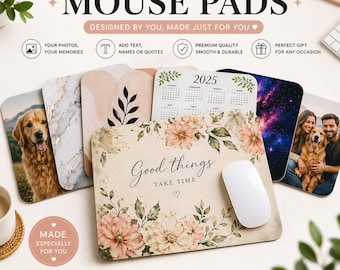 Custom Mouse Pad | Personalized Mousepad with Your Design | Photo, Logo, Text | Custom Desk Gift | Business Logo Mouse Pad | Gift Idea