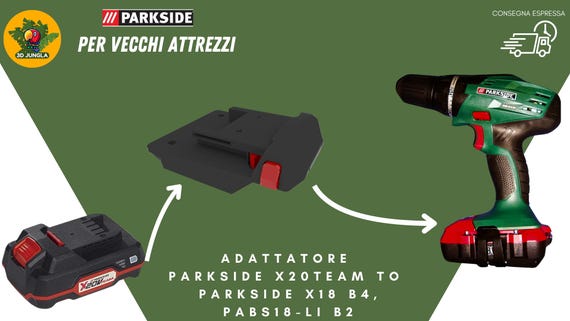 Parkside X20team to Parkside X18 B4 Adapter, PABS18-LI B2 (OLD