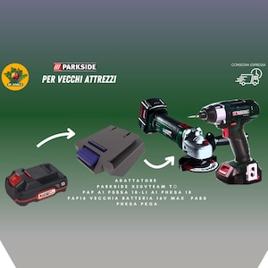 Parkside x20v Team Akkuadapter auf Pap 1a PWSA 18v max / 16v max