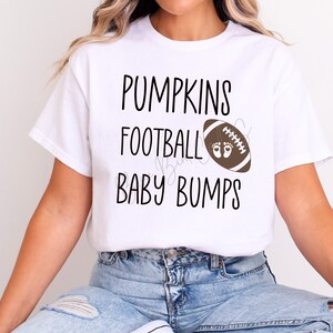 Pumpkins Football Baby Bumps, SVG, Digital File, Pregnancy Announcement, Football Baby, Fall SVG File, Baby SVG Cut File, Pregnant Shirt Svg