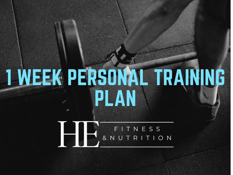 1 Week Training Plan - Etsy