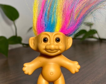 RUSS Troll Good Luck Rainbow Hair Doll