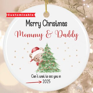 Expecting Parents Christmas Ornament Gift, Baby Shower Christmas Ornament Gift, Family Keepsake, First Christmas as Parents Ornament