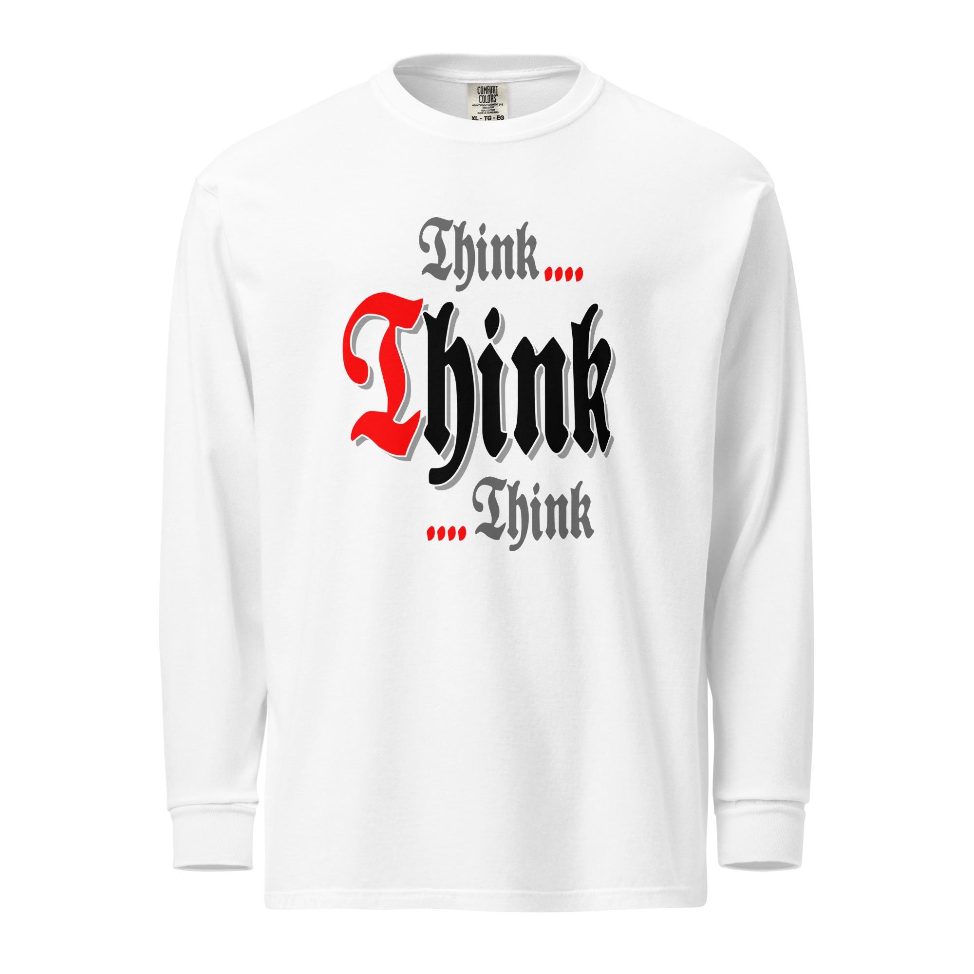 Póster de reunión Piensa, piensa, piensa, AA, NA, 12 pasos, refranes,  lemas, recuperación, rehabilitación, camiseta premium LS - Etsy México, image size:2000x2000