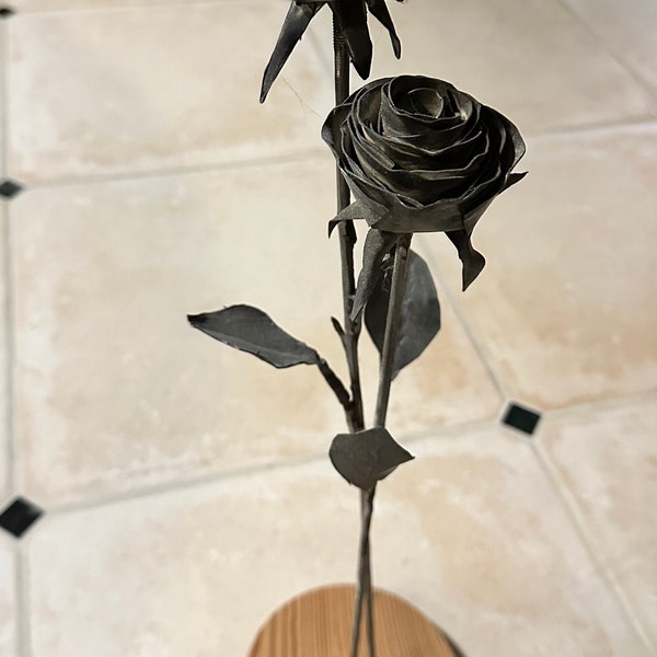 Rose Artisanal en metal